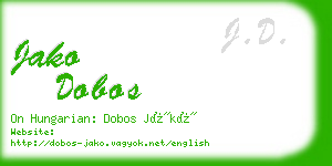 jako dobos business card